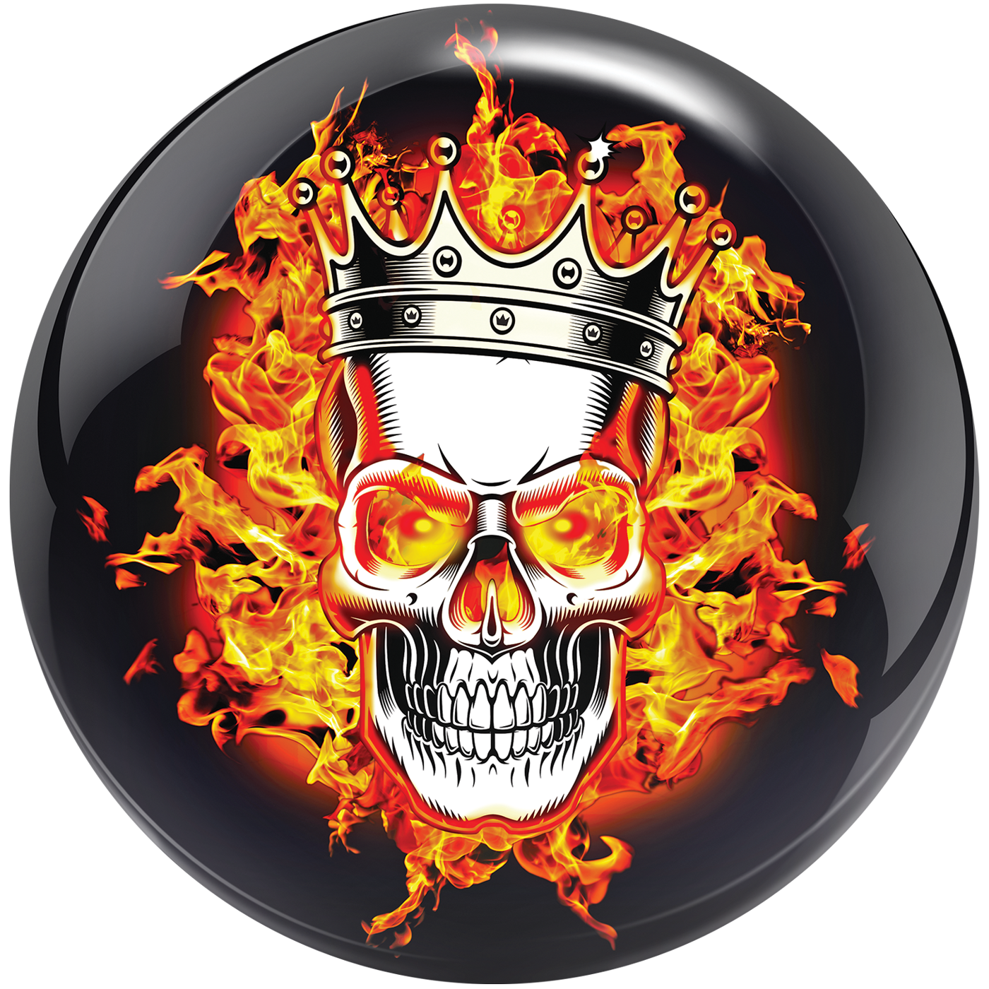 Flaming Skull Viz-A-Ball