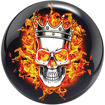 Flaming Skull Viz-A-Ball