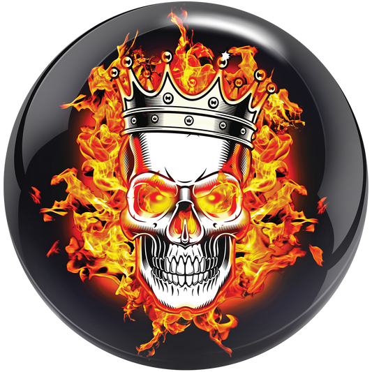 Flaming Skull Viz-A-Ball