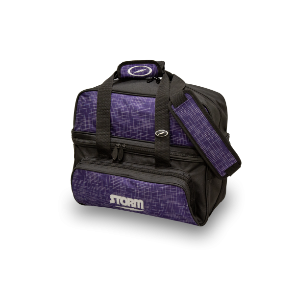 2-BALL DELUXE TOTE (ABSTRACT PURPLE-BLACK)